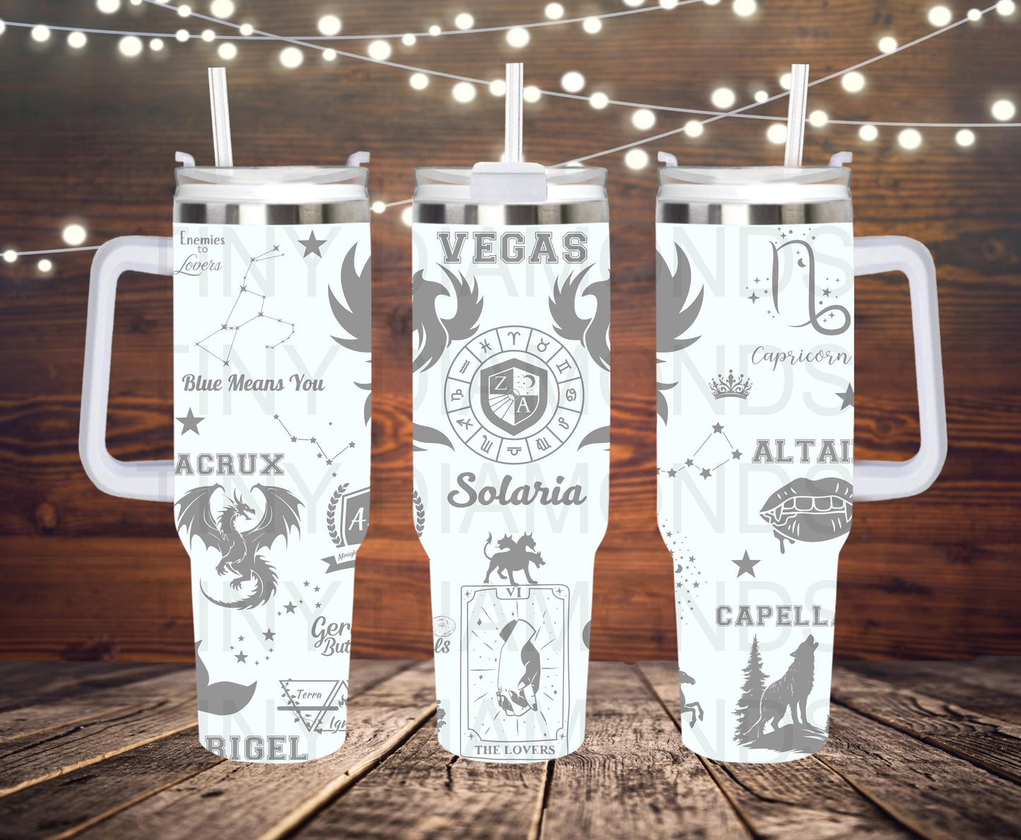 Zodiac Academy Engraved Tumbler 30 oz