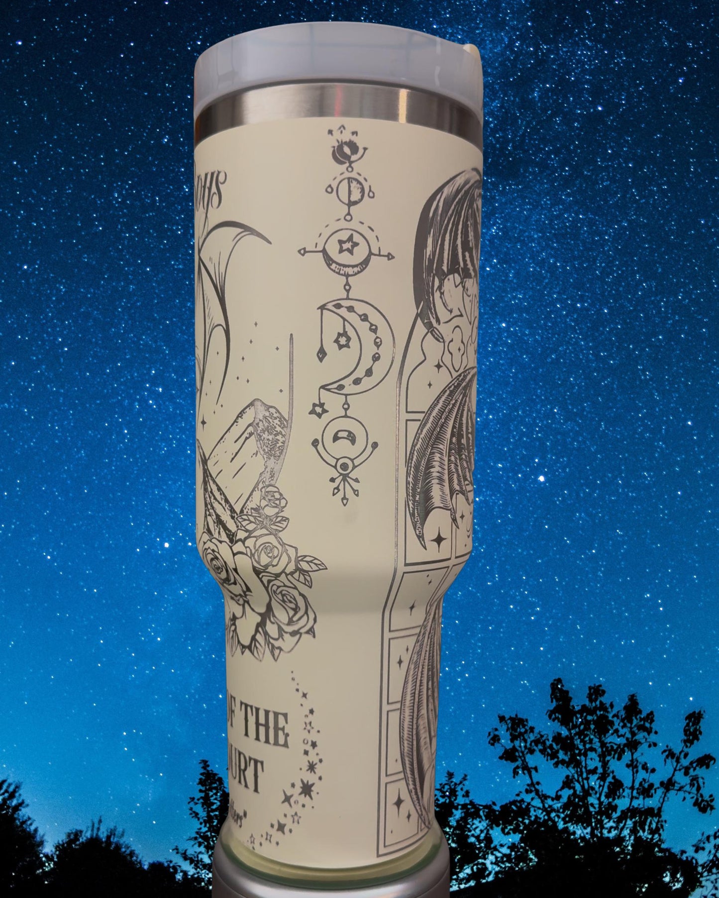 Bat Boys-ACOTAR engraved tumbler 40 oz w/ Handle
