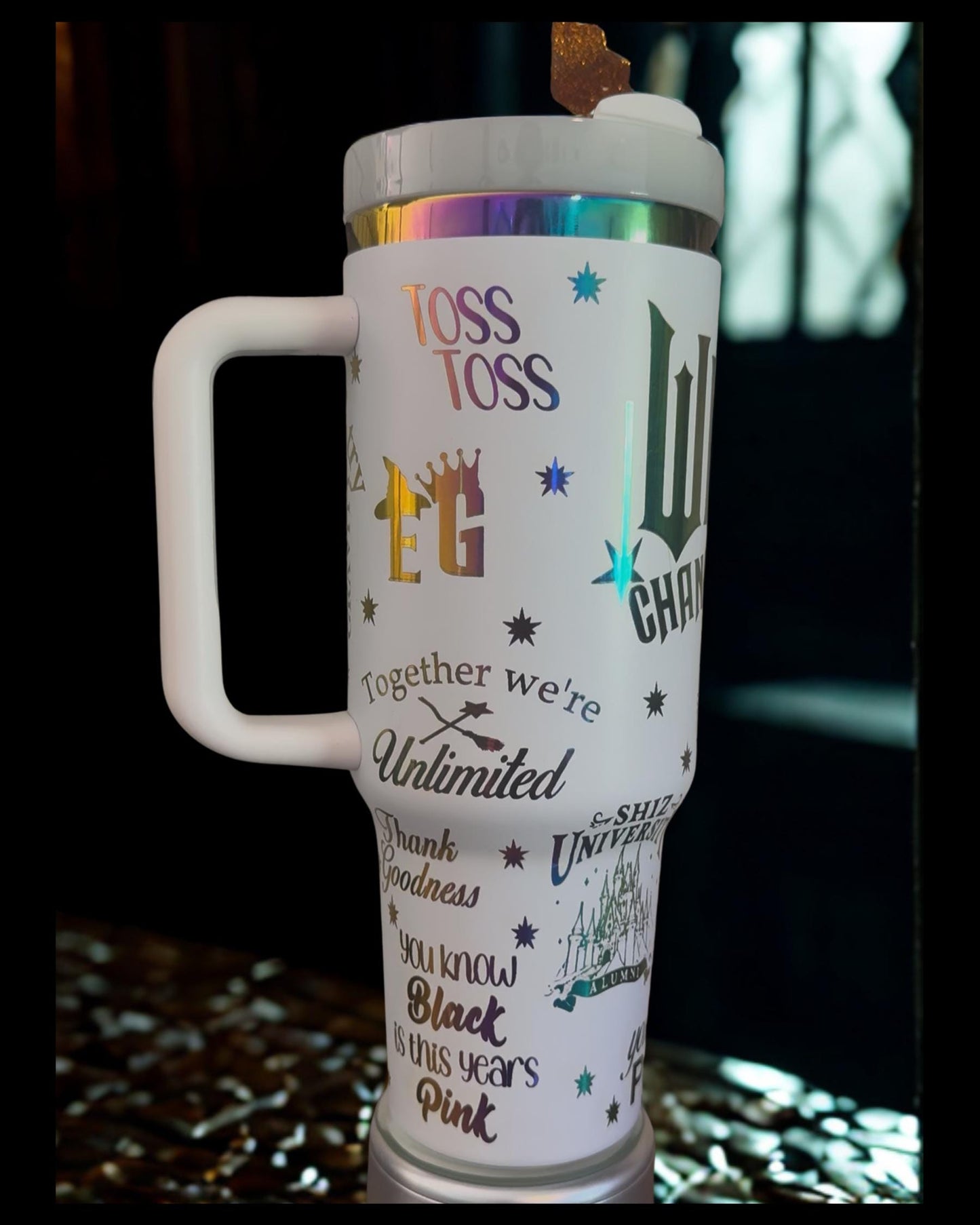 Wicked For Good Laser Engraved Tumbler 40 oz w/ Handle