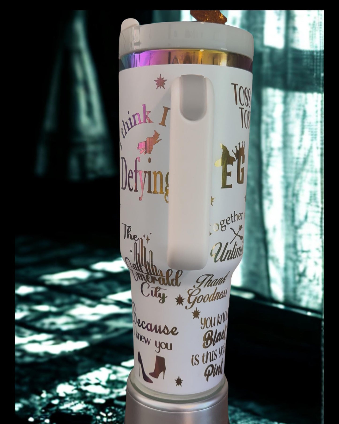 Wicked For Good Laser Engraved Tumbler 40 oz w/ Handle