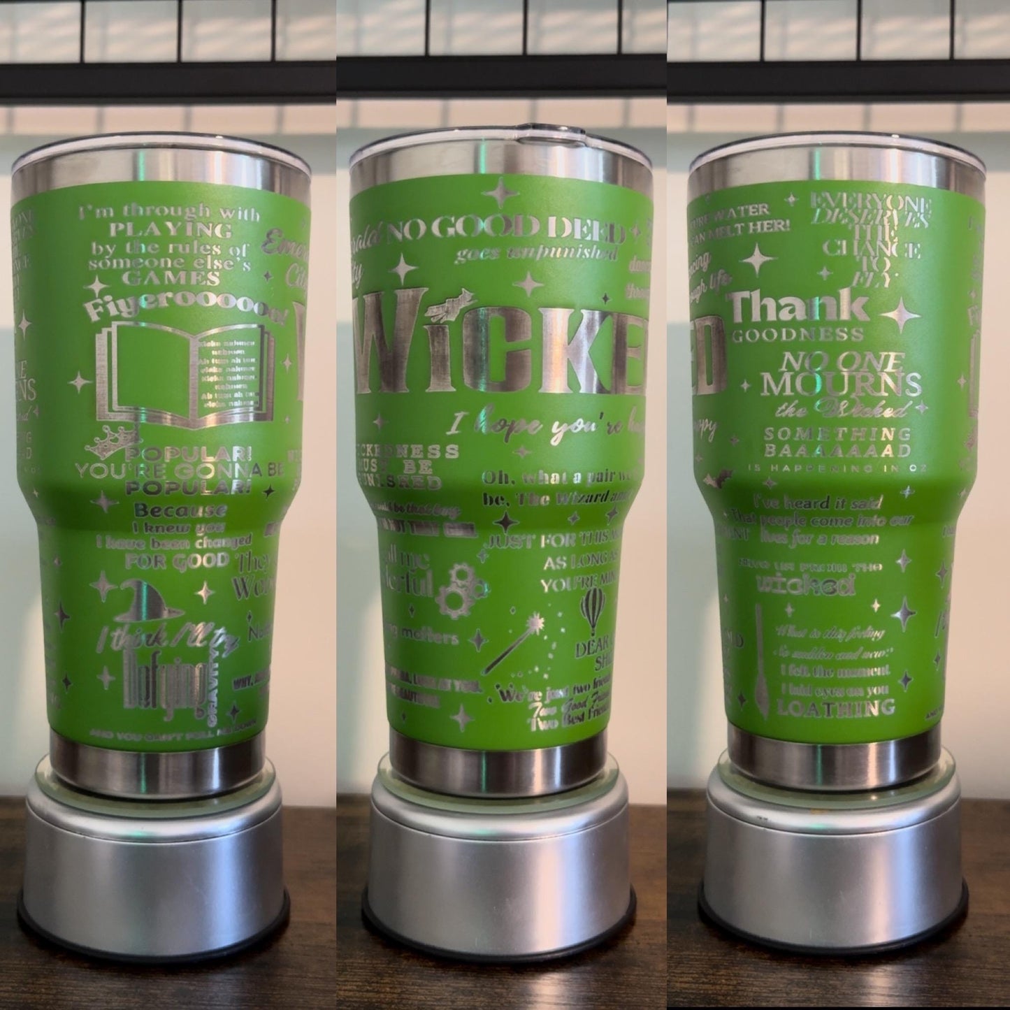 Wicked Laser Engraved Tumbler 30 oz