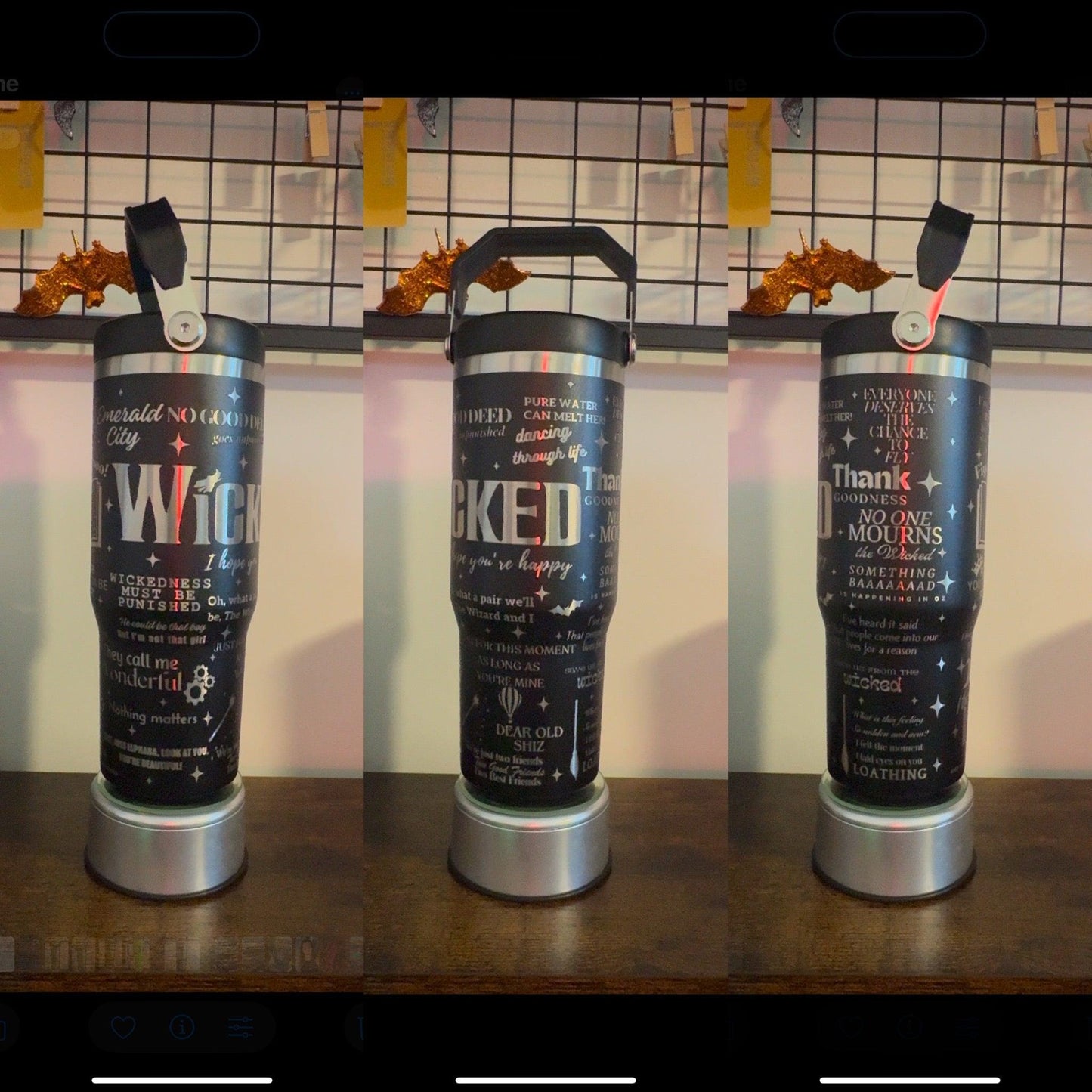 Wicked Laser Engraved Tumbler 30 oz