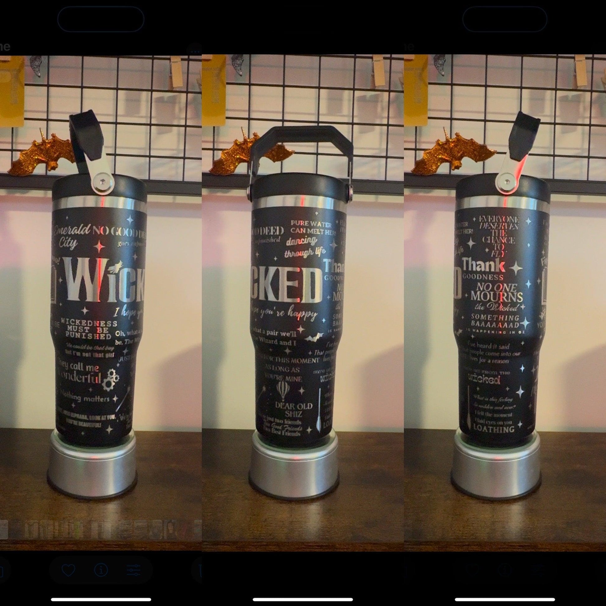 Wicked Laser Engraved Tumbler 30 oz