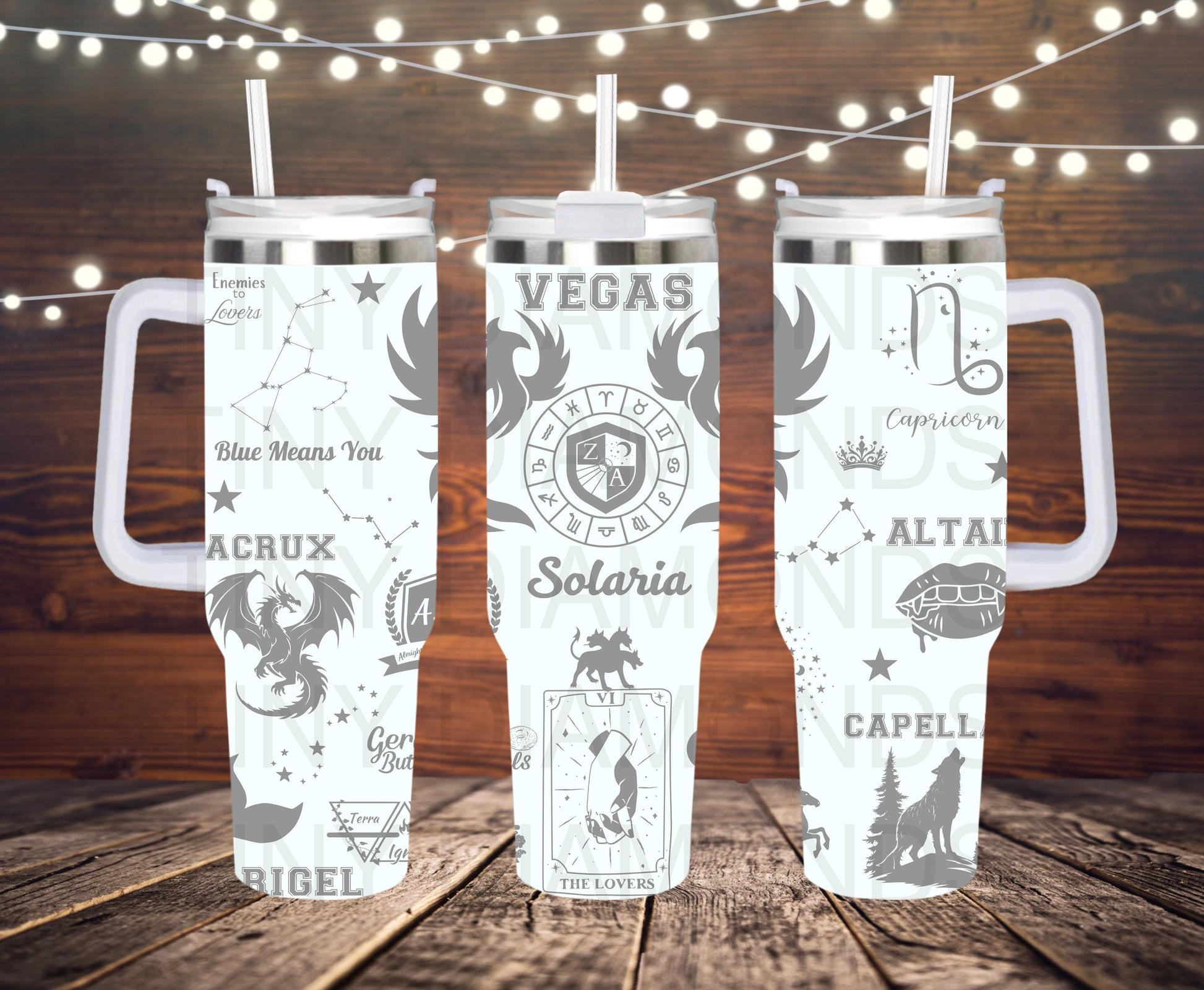 Zodiac Academy Engraved Tumbler 30 oz
