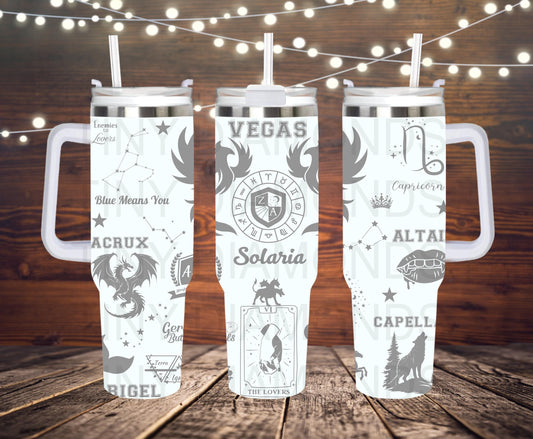 Zodiac Academy Engraved Tumbler 30 oz