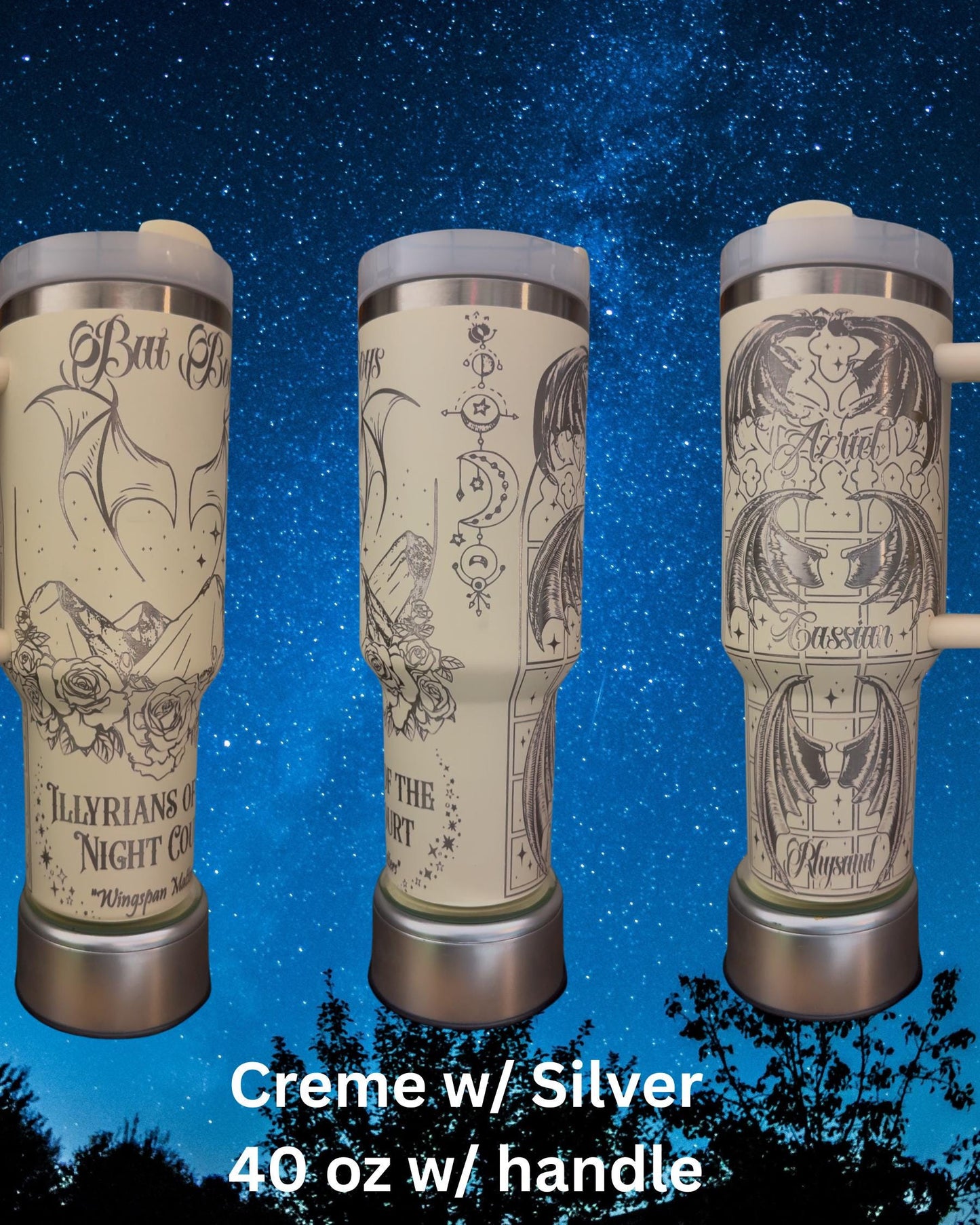 Bat Boys-ACOTAR engraved tumbler 40 oz w/ Handle