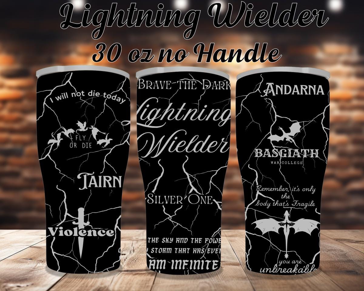 Lightning Wielder Laser Engraved Tumbler 30 oz